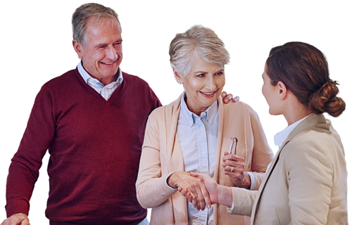 An Older Couple Meeting With an Advisor