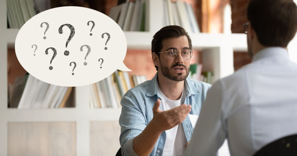 A client asking his advisor questions